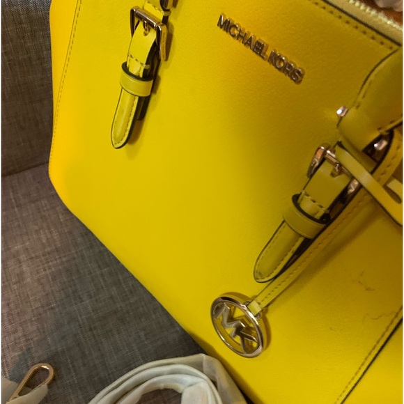 Yellow Michael Kors purse. - Picture 7 of 10